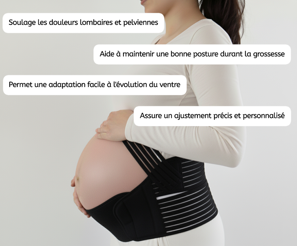 Ceinture de grossesse ergonomique et confortable