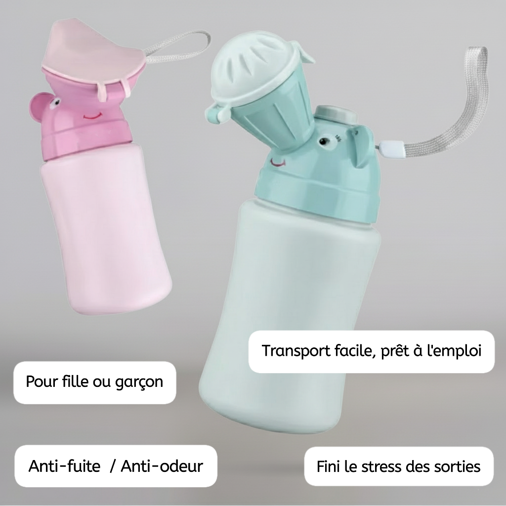Urinoir Nomade Enfant | Anti-Fuite & Anti-Odeur | Hygiène en Voyage
