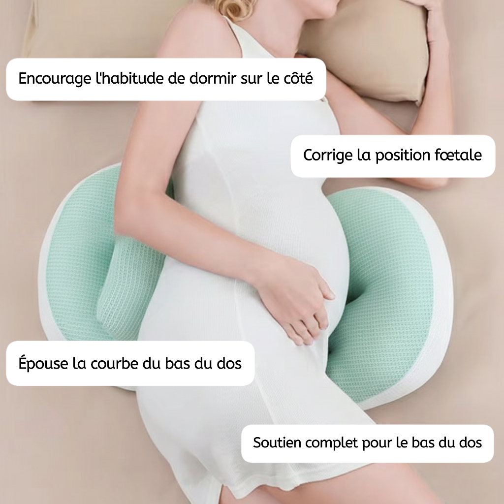 Coussin de Grossesse respirant et mémoire de forme